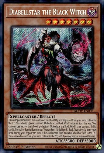 Amazon.com: Diabellstar The Black Witch - AGOV-EN006 - Secret Rare